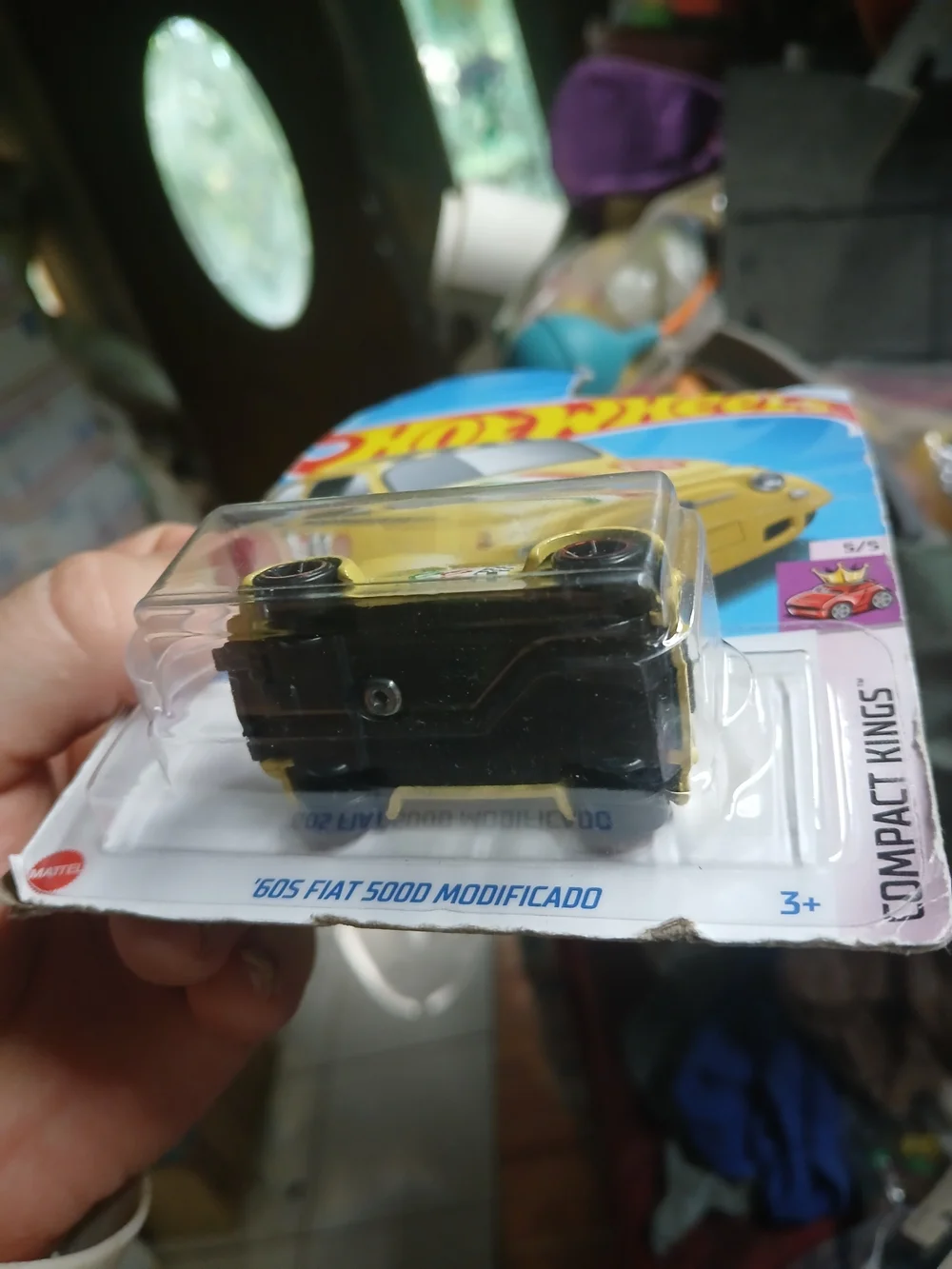 the Hot Wheels '60s Fiat 500D Modificado from the Compact Kings series (5/5, col